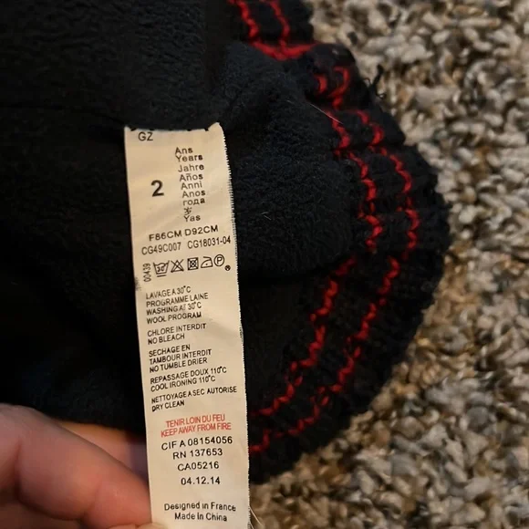 catimini france toddler blue knit sweater